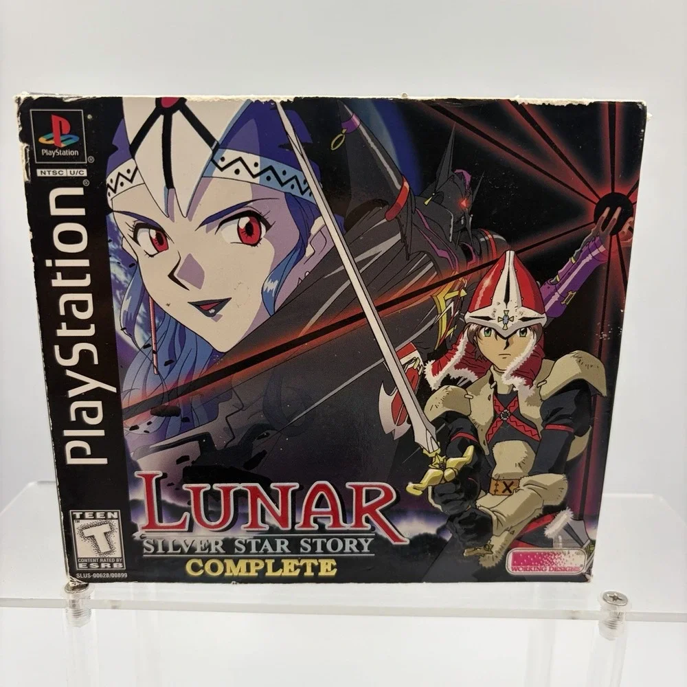 Lunar Silver Star Story Complete Playstation One Map Sealed Hardback‎ Manual